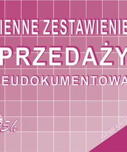 R5h Dzienne zestawienie sprzedaży - nieudokumentowanej (dla podatników zryczałtowanego podatku dochodowego) R-5h