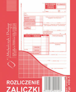 zaliczka rozliczenie dowód płatności