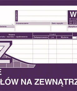 WZ materiał magazyn przyjęcie wydanie