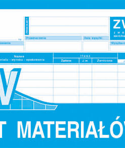 353-8 ZW zwrot materiałów  353-8