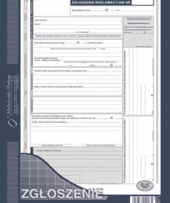 Zgłoszenie reklamacyjne A4 601-1