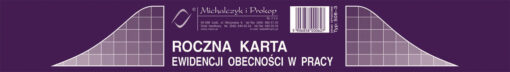 5906858000627 karta ewidencji obecność praca