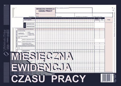 ewidencja pracownik praca karta czas pracy sklep internetowy