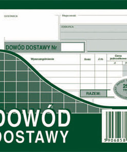 315-5 Dowód dostawy 315-5