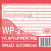 Polecenie przelewu Wpłata gotówkowa WP-2