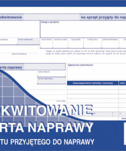 Karta naprawy pokwitowanie