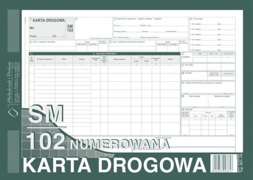 5906858003857 Karta drogowa SM 102 TRANSPORT