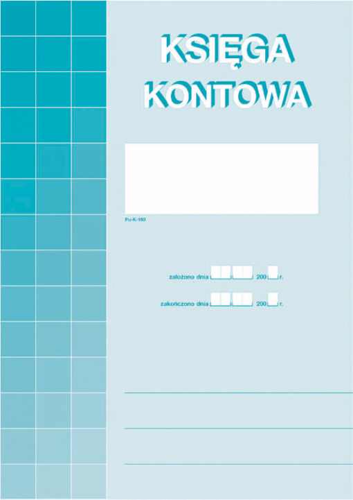 księga kontowa druki księgowe Leszno