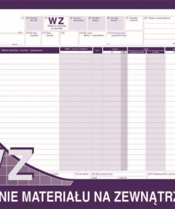 WZ wydanie materiału na zewnątrz 385-1