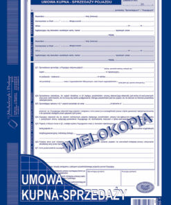 umowa kupna sprzedaży sprzedaż samochodu druki