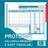 171-2 Protokół anulowania sprzedaży z kasy fiskalnej 171-2
