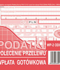 WP-2 ODCINKOWE podatki przelew druk księgowy płatności