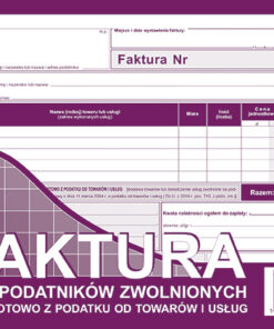 203-3E Faktura dla podatników zwolnionych podmiotowo z podatku od towarów i usług 203-3E