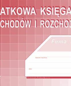 K-1u Podatkowa księga przychodów i rozchodów A4 K-1u