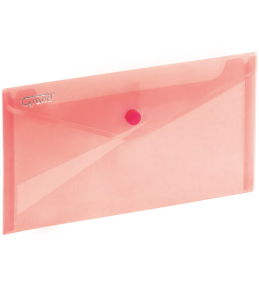 Koperta na zatrzask 225x124mm DL GRAND ZP-046 czerwona