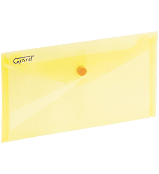 Koperta na zatrzask 225x124mm DL GRAND ZP-046 żółta