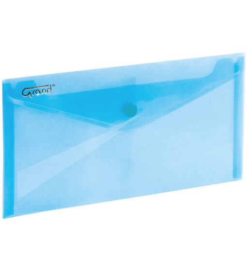 Koperta na zatrzask 225x124mm DL GRAND ZP-046 niebieska