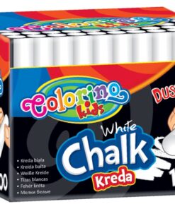 KREDA COLORINO BIAŁA 100 SZT BEZPYŁ