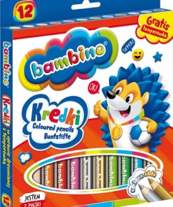 KREDKI BAMBINO 12 DREWNO Z TEMP