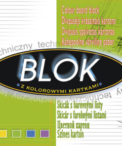 Blok techniczny kolorowy a4/20 ark