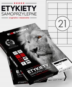 Etykiety samoprzylepne Emerson 63x38,0 mm 2100 szt