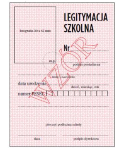 Legitymacja szkolna MEN-I/1 1452